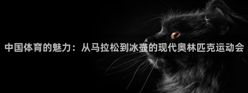 MK体育官方正版app集团官网网址：中国体育的魅力：从马拉松